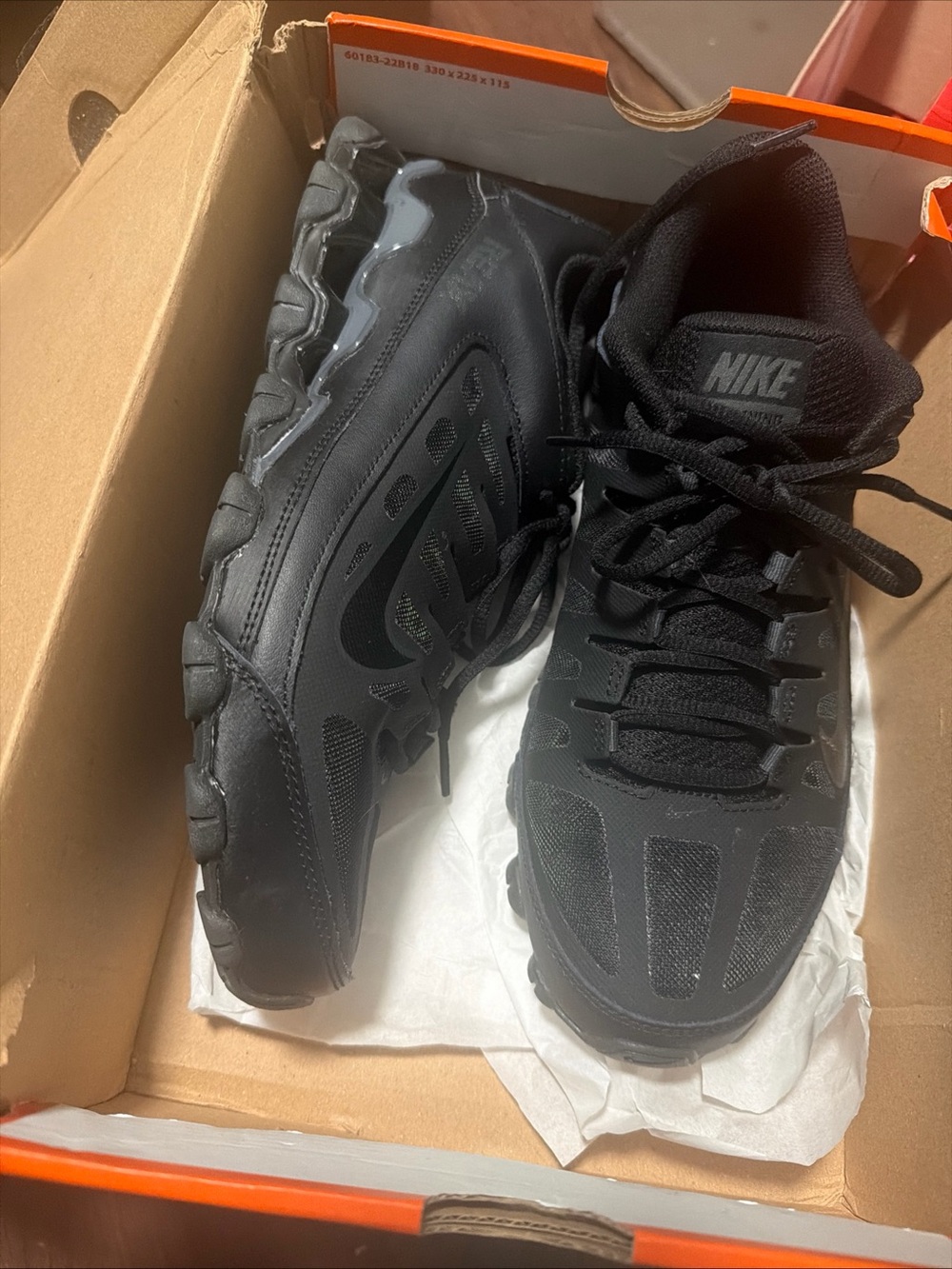 Nike Reax 8 TR Mesh Low-Top Lace-Up Sneakers Black Sz 11 Women
